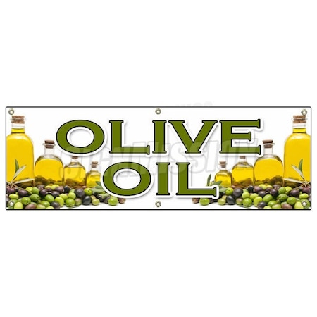 OLIVE OIL BANNER SIGN Extra Virgin Cooking Dinner Salad Mediterranean Cook